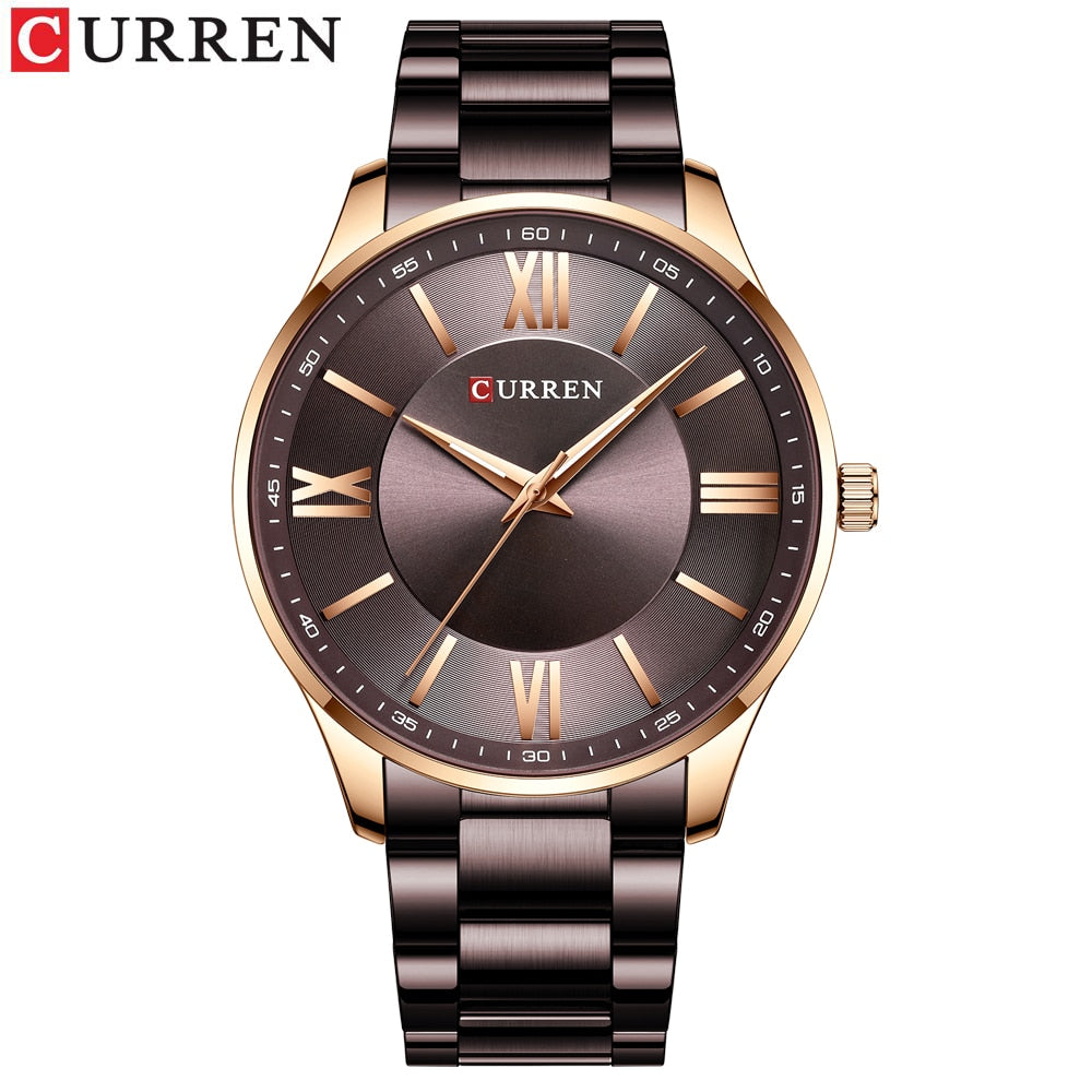 CURREN Classic Stainless Steel Watch Men