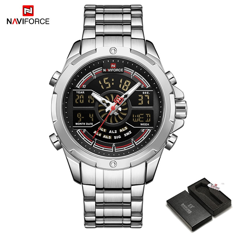 NAVIFORCE Digital Clock Watch Men