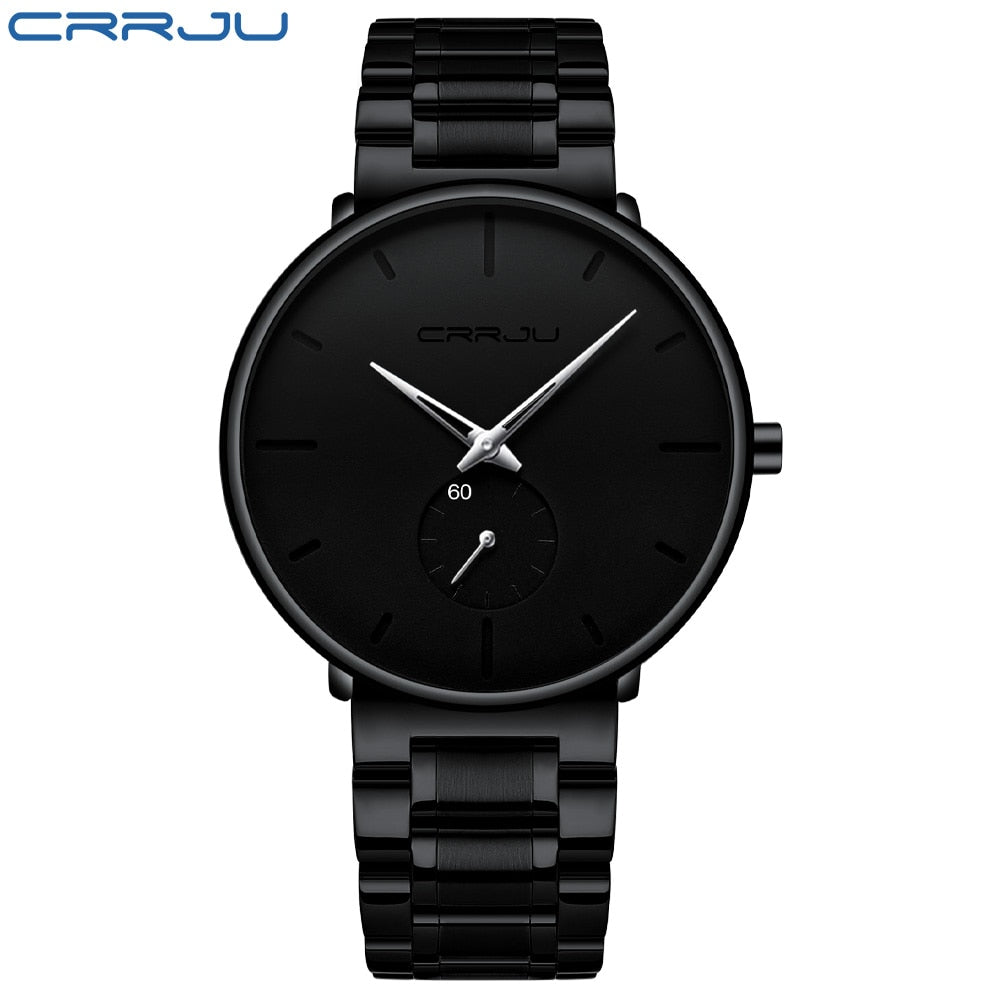 CRRJU Stainless Steel Watch Men