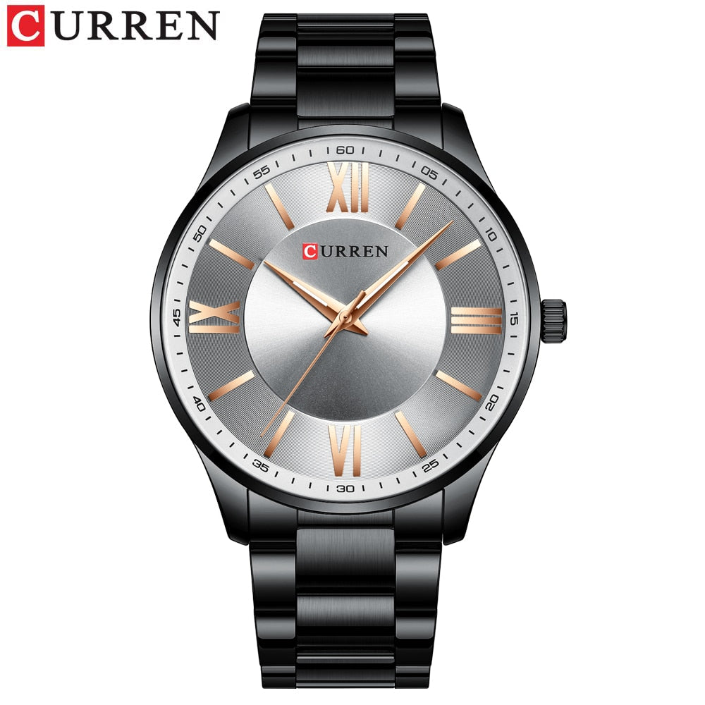 CURREN Classic Stainless Steel Watch Men