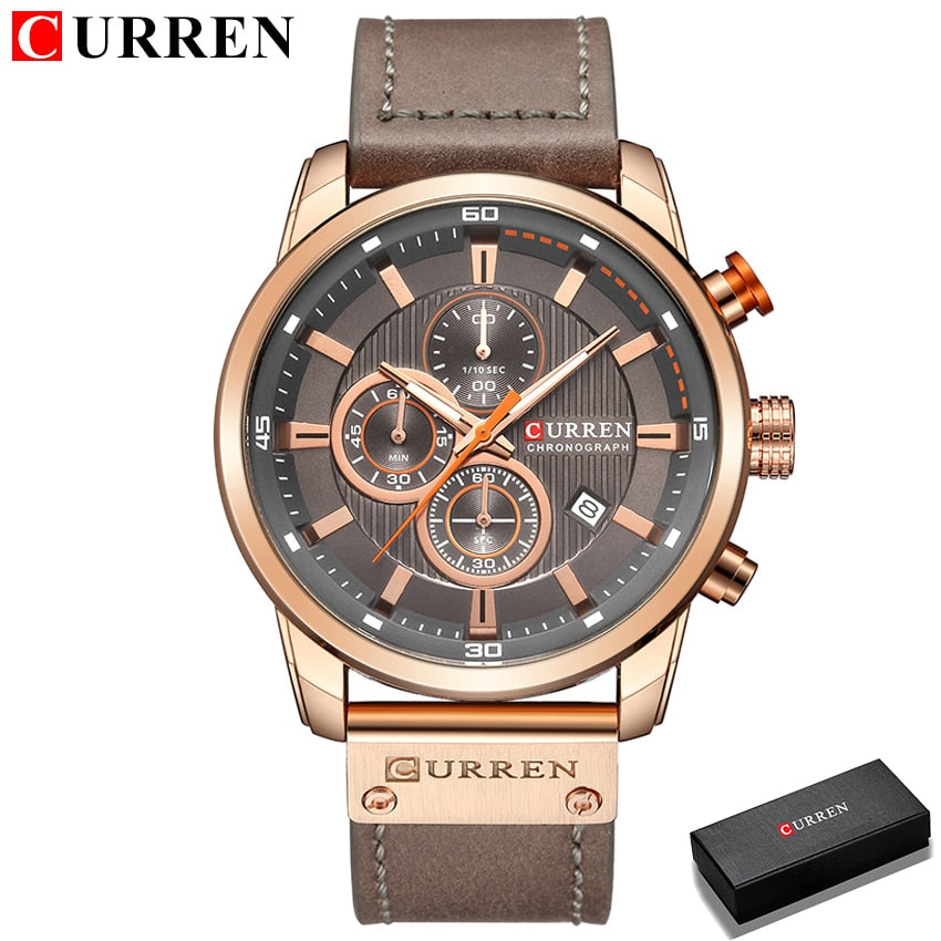 CURREN Quartz Luxury Watch Men