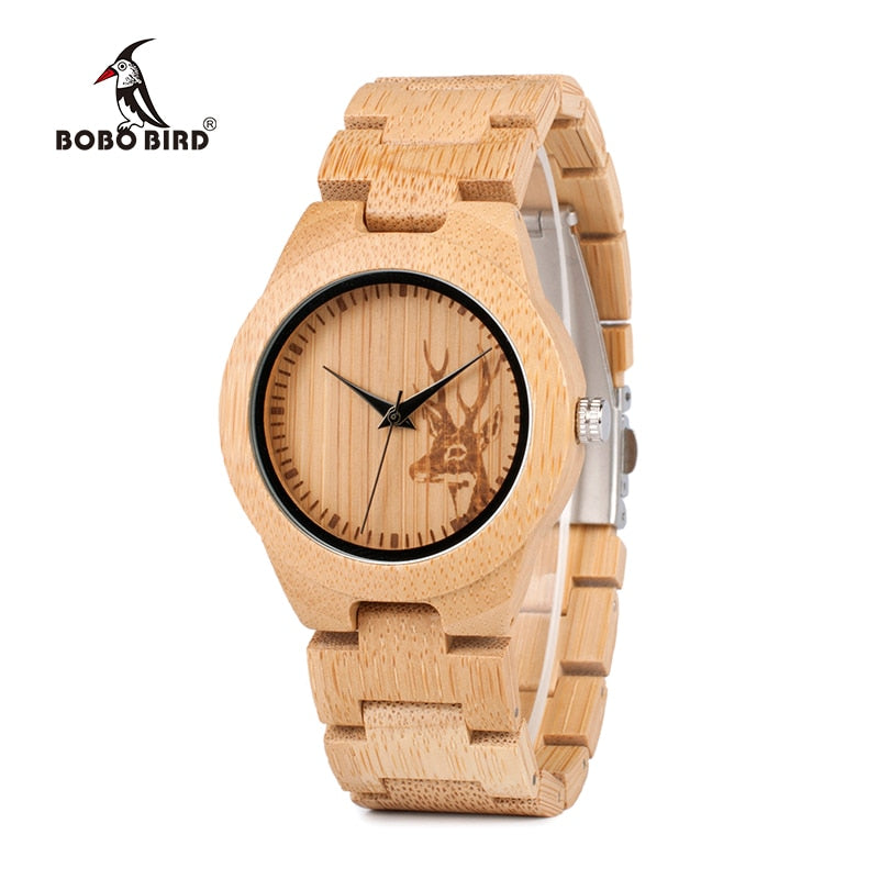 Bamboo & Quartz Women's Wristwatch