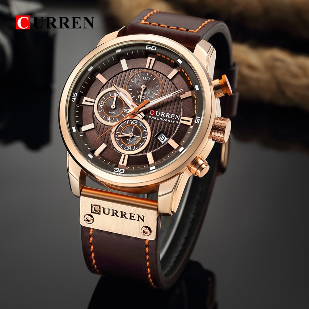 CURREN Quartz Luxury Watch Men