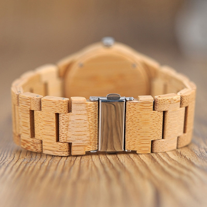 Bamboo & Quartz Women's Wristwatch