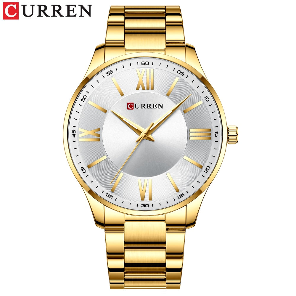 CURREN Classic Stainless Steel Watch Men